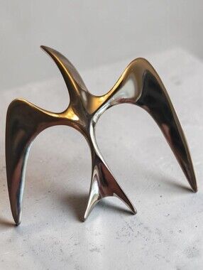 Sarah Coventry Modernist Abstract Silver Tone Brooch Bird Vintage Timeless